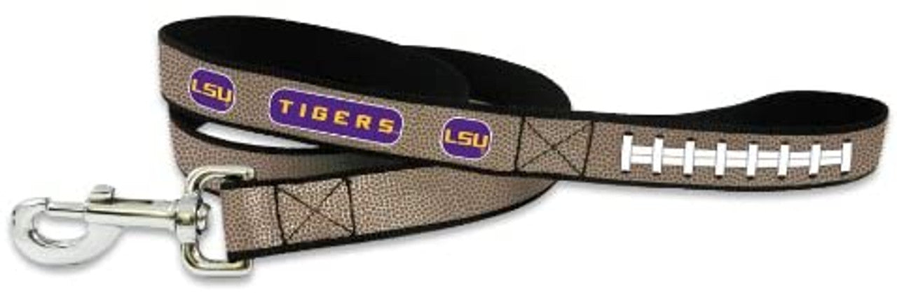 LSU Tigers Pet Leash Reflective Football Size Large Alternate CO - Sports Collectibles, Sports Memorabilia, Sports Fan Shop, Sports Gifts