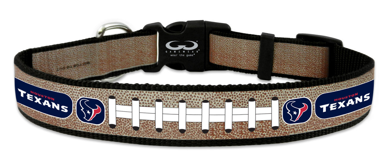 Houston Texans Pet Collar Reflective Football Size Large - Sports Collectibles, Sports Memorabilia, Sports Fan Shop, Sports Gifts