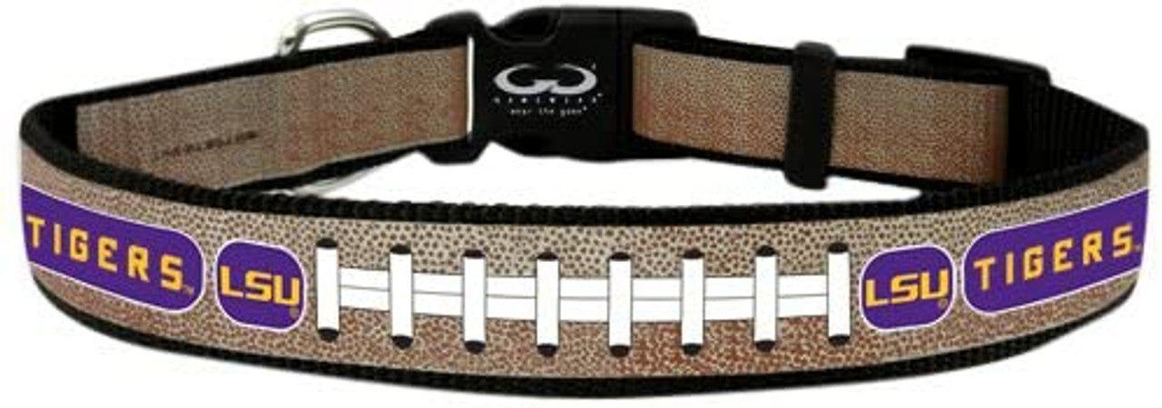 LSU Tigers Pet Collar Reflective Football Size Medium CO - Sports Collectibles, Sports Memorabilia, Sports Fan Shop, Sports Gifts