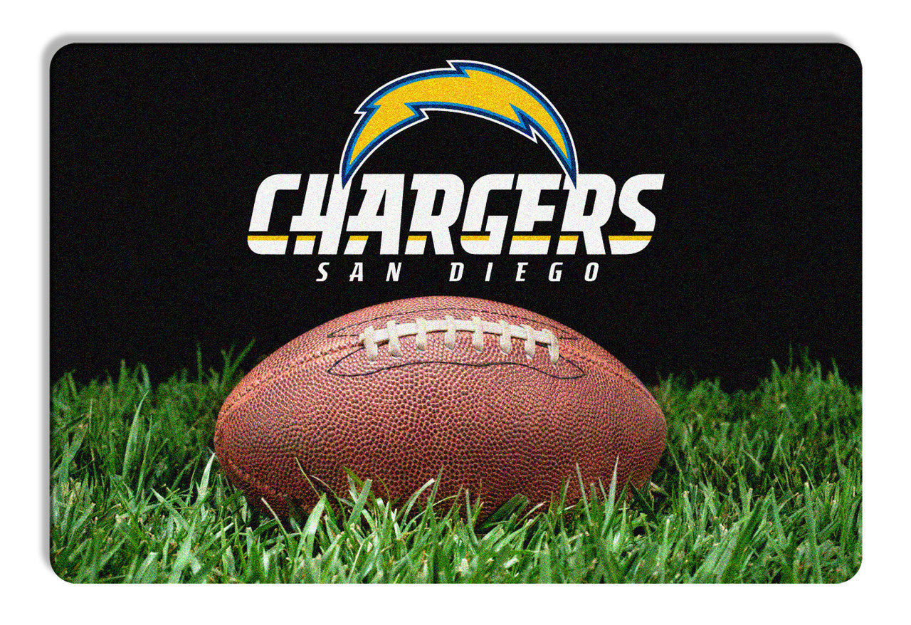 San Diego Chargers Pet Bowl Mat Classic Football Size Large CO - Sports Collectibles, Sports Memorabilia, Sports Fan Shop, Sports Gifts
