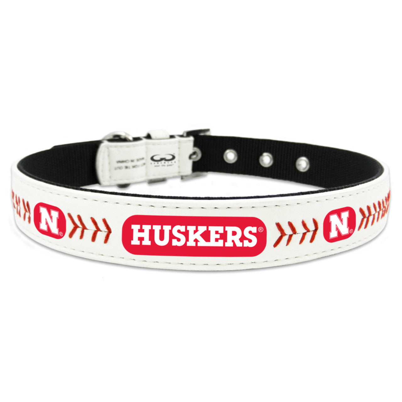 Nebraska Cornhuskers Pet Collar Classic Baseball Leather Size Small CO - Sports Collectibles, Sports Memorabilia, Sports Fan Shop, Sports Gifts