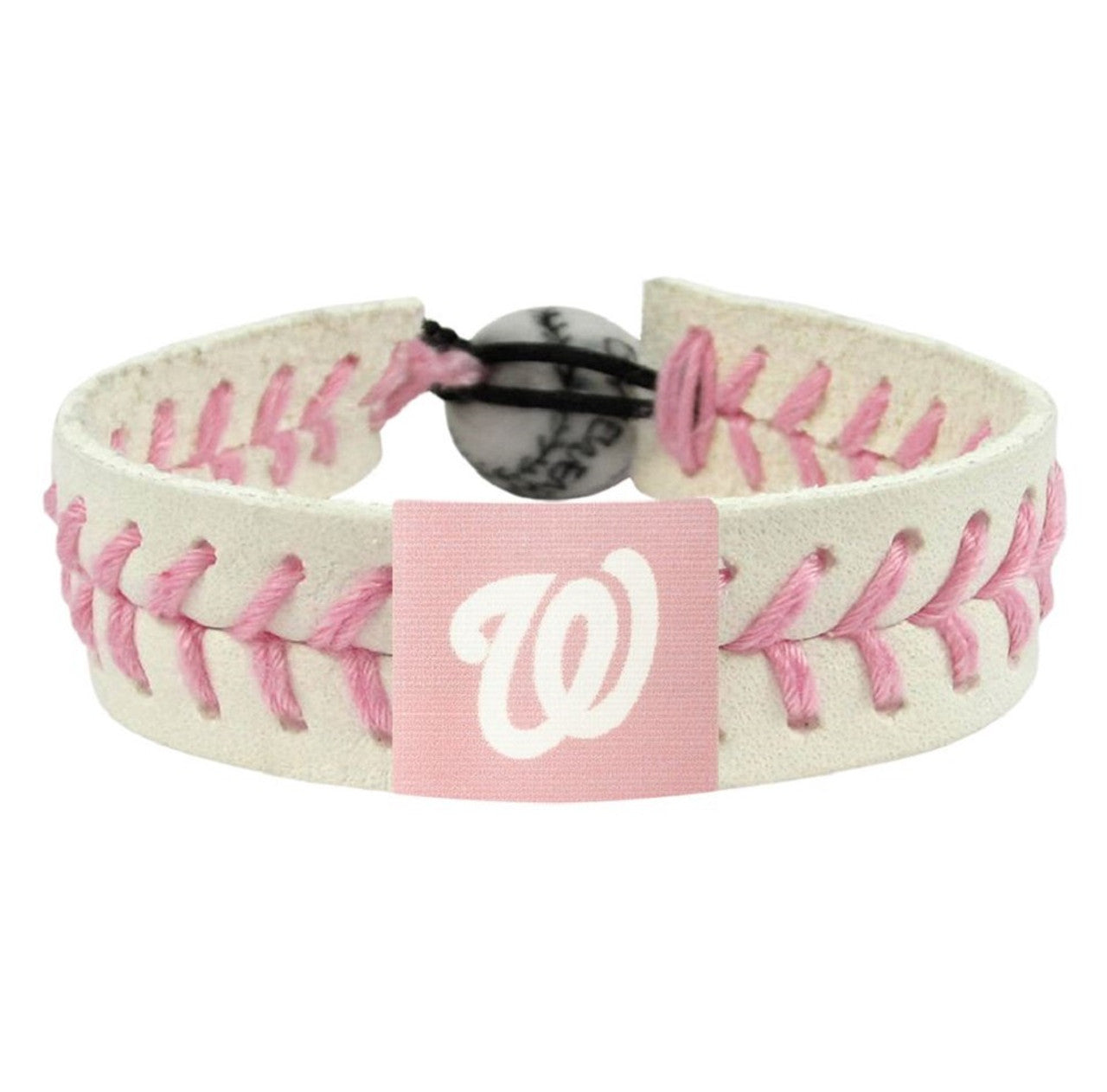 Washington Nationals Bracelet Baseball Pink Alternate CO - Sports Collectibles, Sports Memorabilia, Sports Fan Shop, Sports Gifts