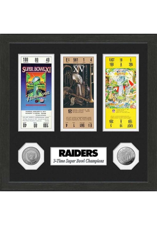 LAS VEGAS RAIDERS SUPER BOWL TICKET COLLECTION - 757 Sports Collectibles