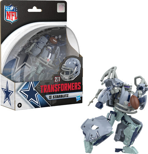 Hasbro Collectibles - NFL x Transformers - Dallas Cowboys - Starblitz Helmet Action Figure - Sports Gifts, Sports Memorabilia, Sports Collectibles, Fan Shop