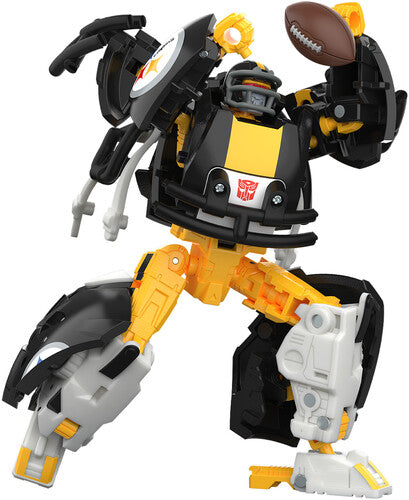 Hasbro Collectibles - NFL x Transformers - Pittsburgh Steelers - Steelsmash Helmet Action Figure - Sports Gifts, Sports Memorabilia, Sports Collectibles, Fan Shop