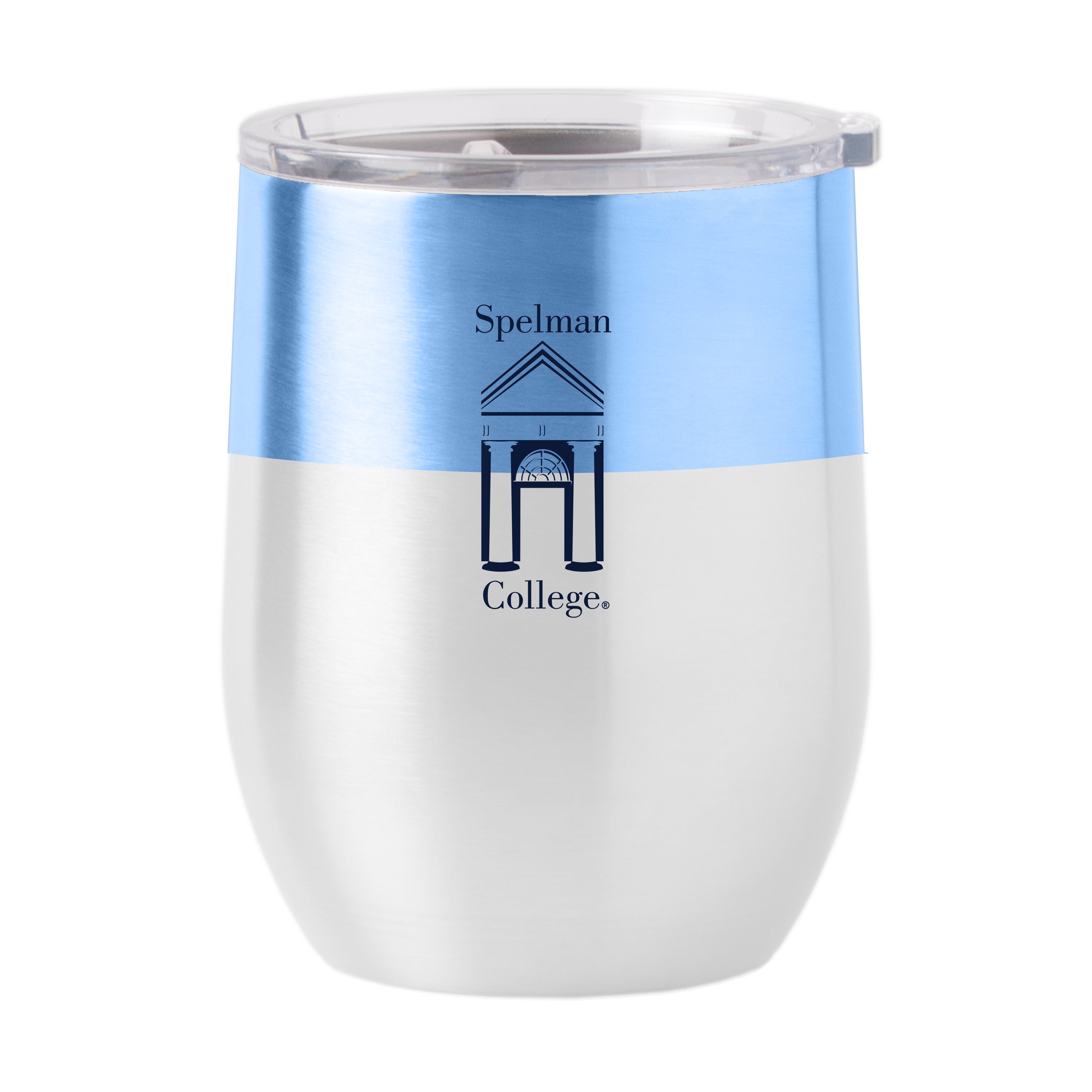 Spelman College Colorblock Stainless Curved Beverage