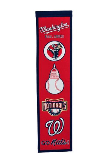 Washington Nationals MLB Heritage Banner - Sports Collectibles, Sports Memorabilia, Sports Fan Shop, Sports Gifts