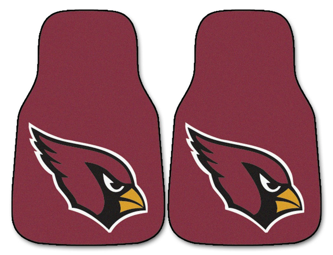 Arizona Cardinals Car Mats Printed Carpet 2 Piece Set - Special Order