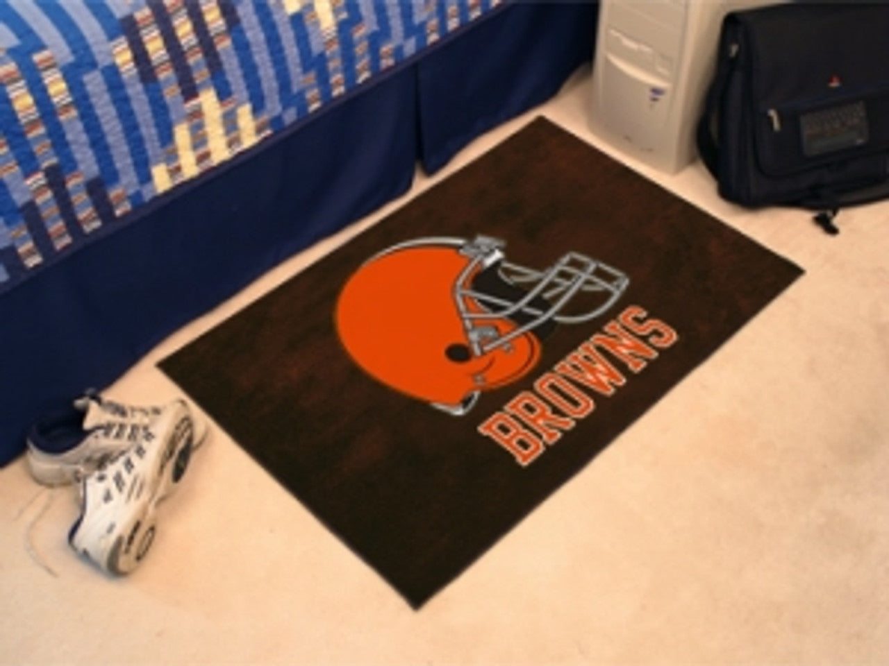 Cleveland Browns Rug - Starter Style, Helmet Design - Special Order - Sports Collectibles, Sports Memorabilia, Sports Fan Shop, Sports Gifts