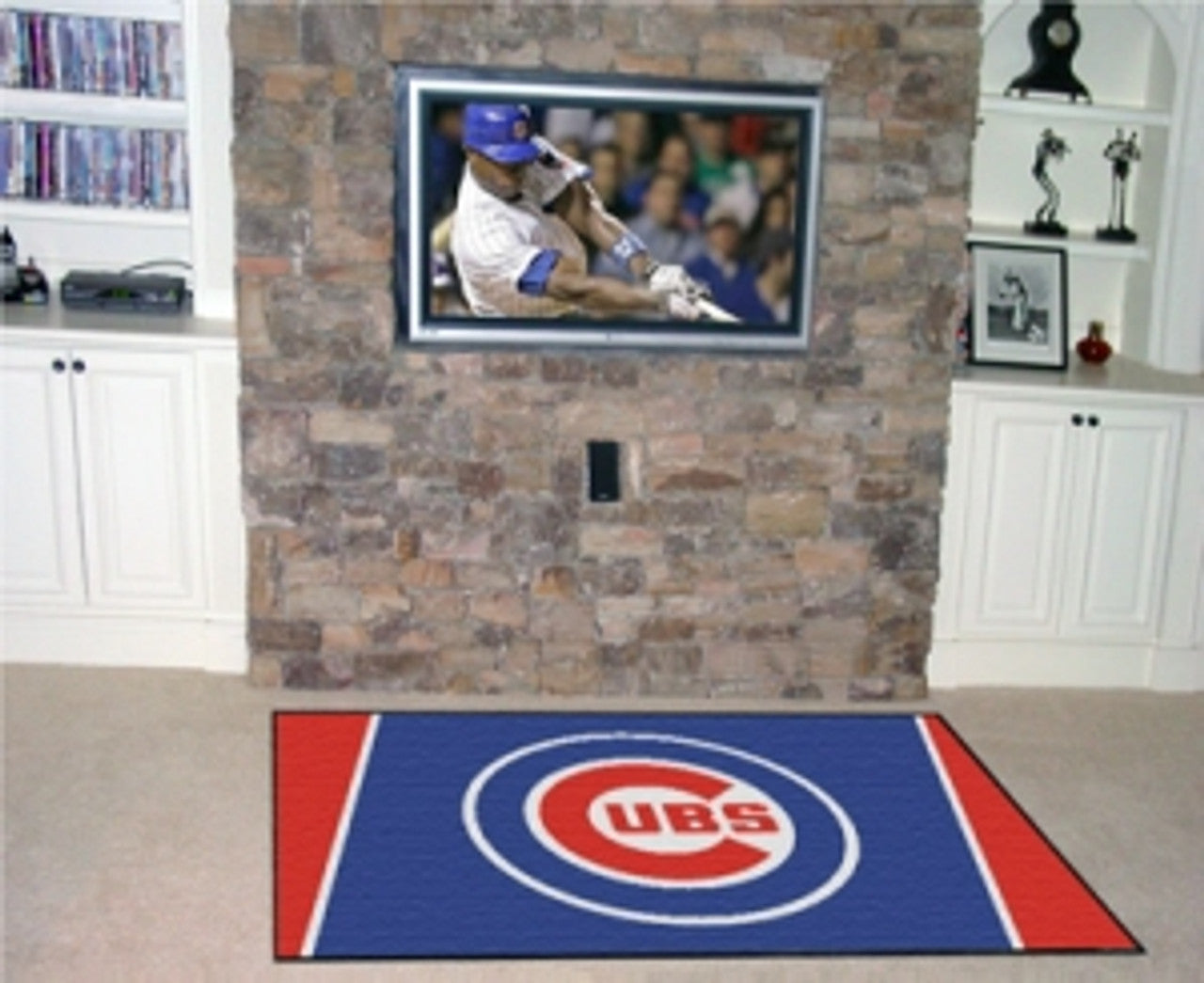 Chicago Cubs Area Rug - 4'x6' - Special Order - Sports Collectibles, Sports Memorabilia, Sports Fan Shop, Sports Gifts
