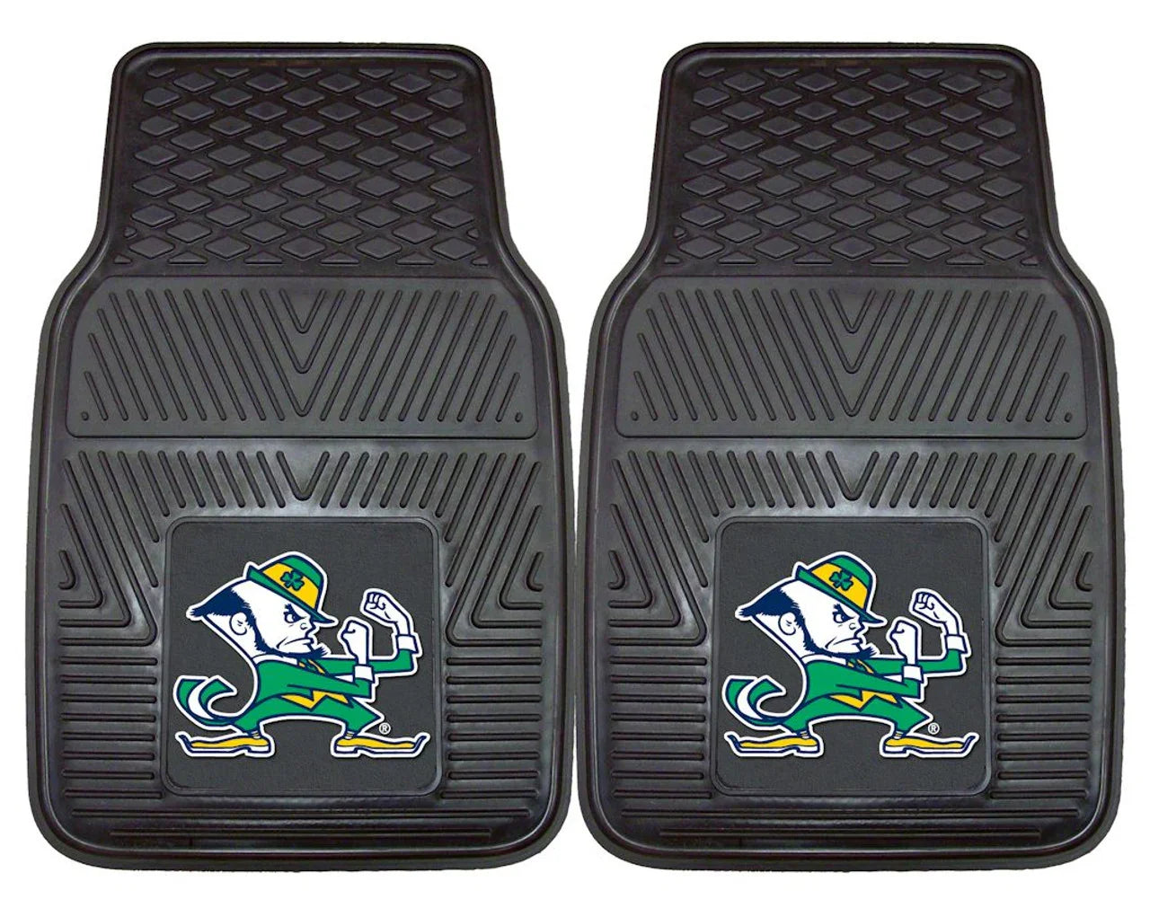 Notre Dame Fighting Irish Heavy Duty 2-Piece Vinyl Car Mats (CDG) - 757 Sports Collectibles