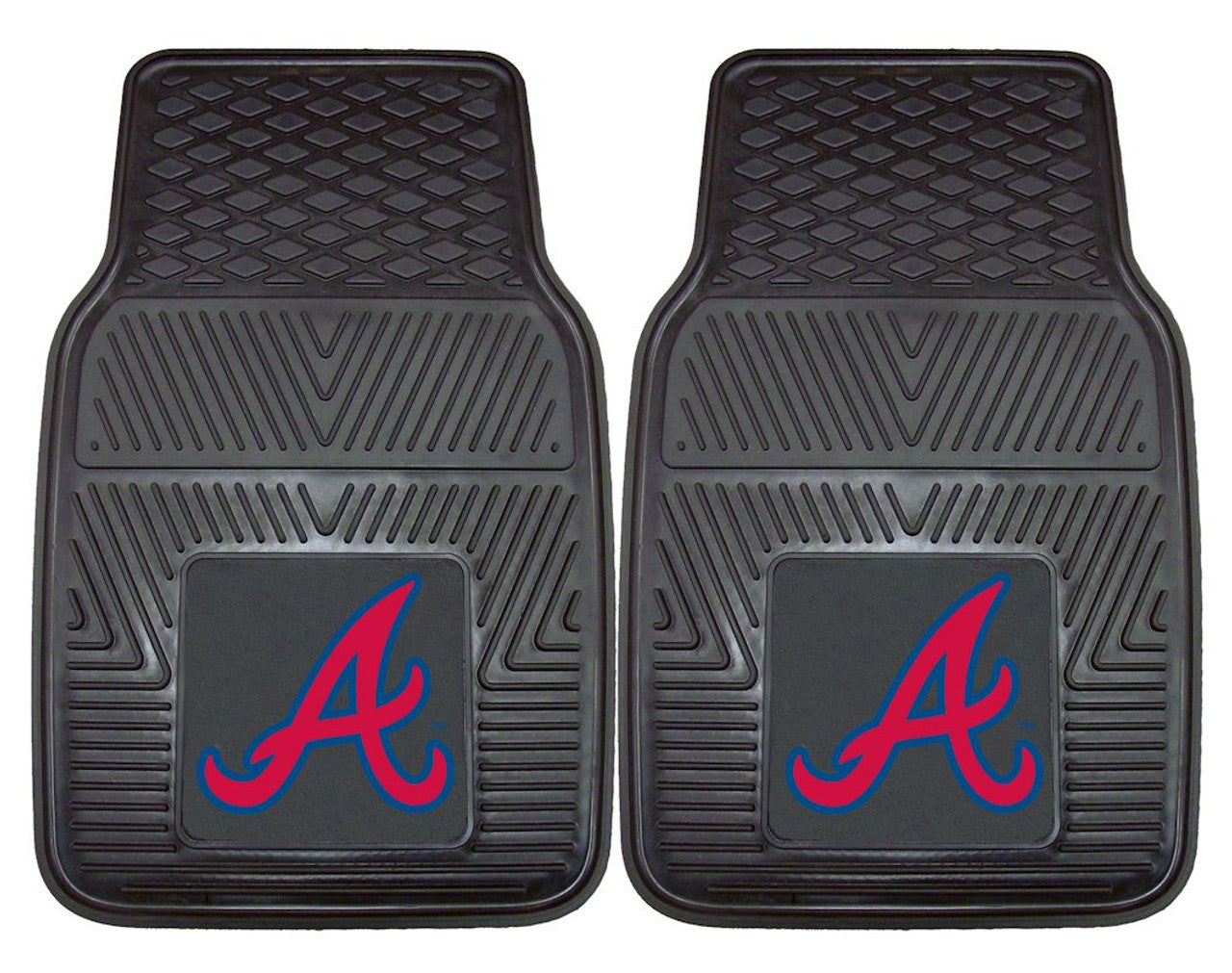 Atlanta Braves Heavy Duty 2-Piece Vinyl Car Mats - Special Order