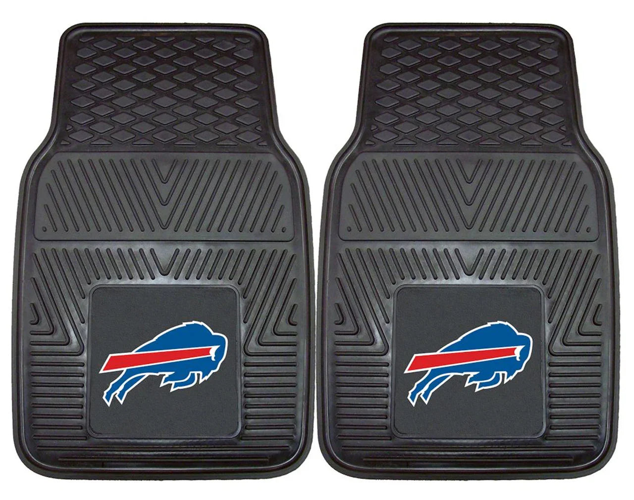 Buffalo Bills Car Mats Heavy Duty 2 Piece Vinyl (CDG) - 757 Sports Collectibles
