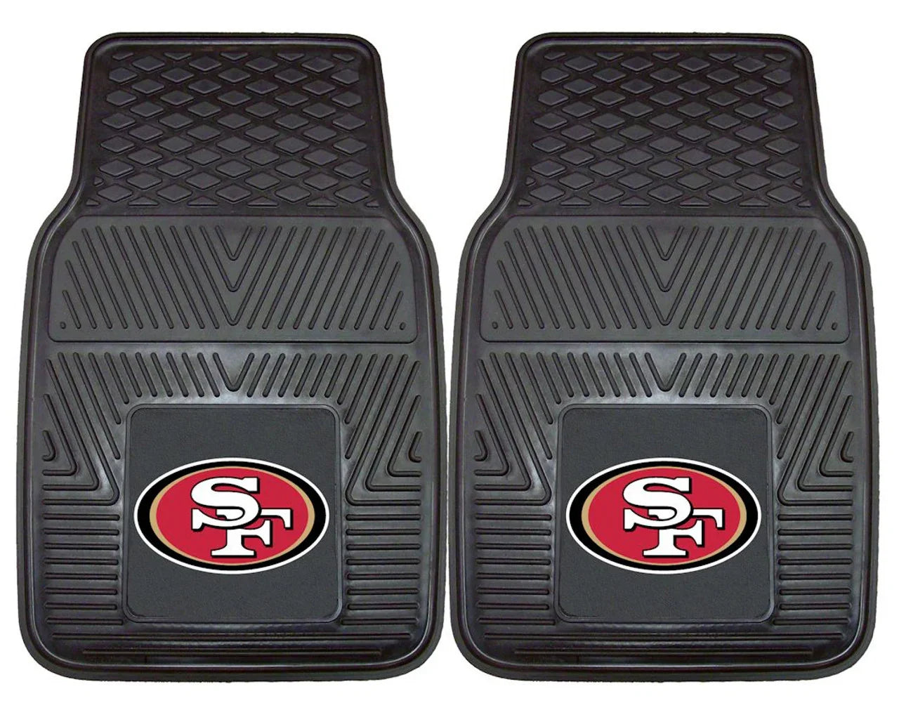 San Francisco 49ers Car Mats Heavy Duty 2 Piece Vinyl (CDG) - 757 Sports Collectibles