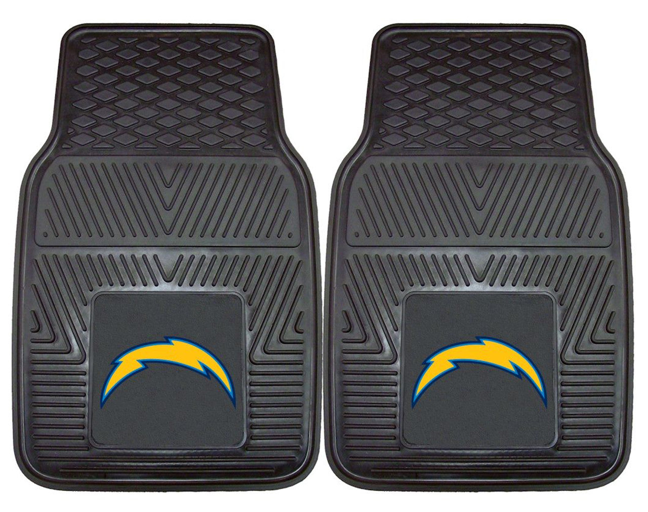 Los Angeles Chargers Car Mats Heavy Duty 2 Piece Vinyl - Sports Collectibles, Sports Memorabilia, Sports Fan Shop, Sports Gifts