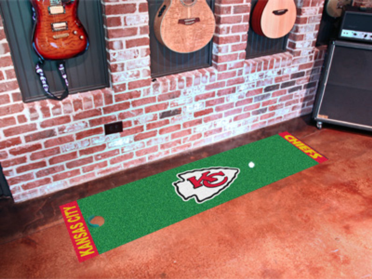Kansas City Chiefs Putting Green Mat - Special Order - Sports Collectibles, Sports Memorabilia, Sports Fan Shop, Sports Gifts