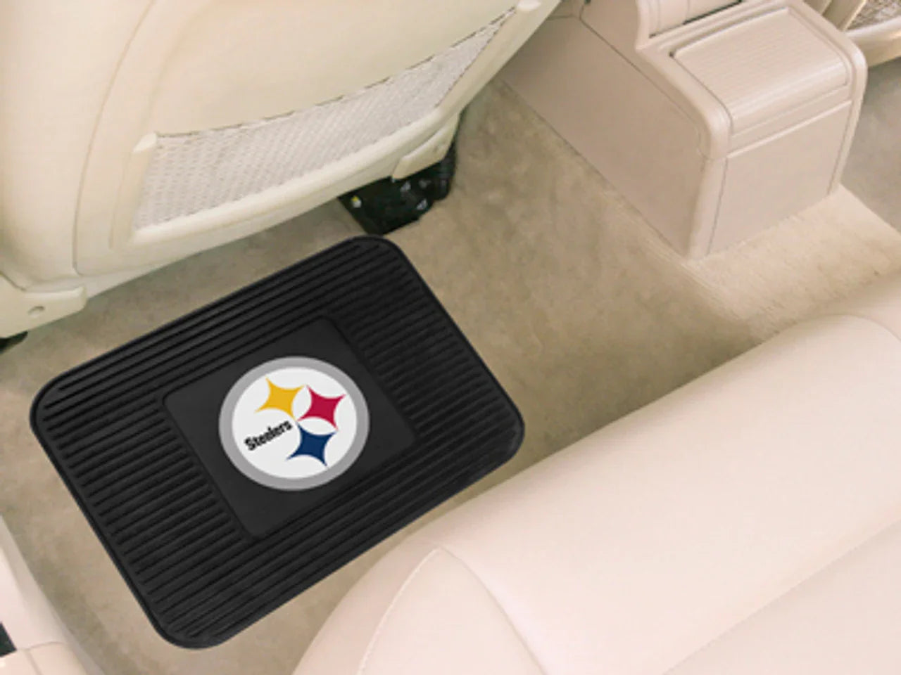 Pittsburgh Steelers Car Mat Heavy Duty Vinyl Rear Seat (CDG) - 757 Sports Collectibles