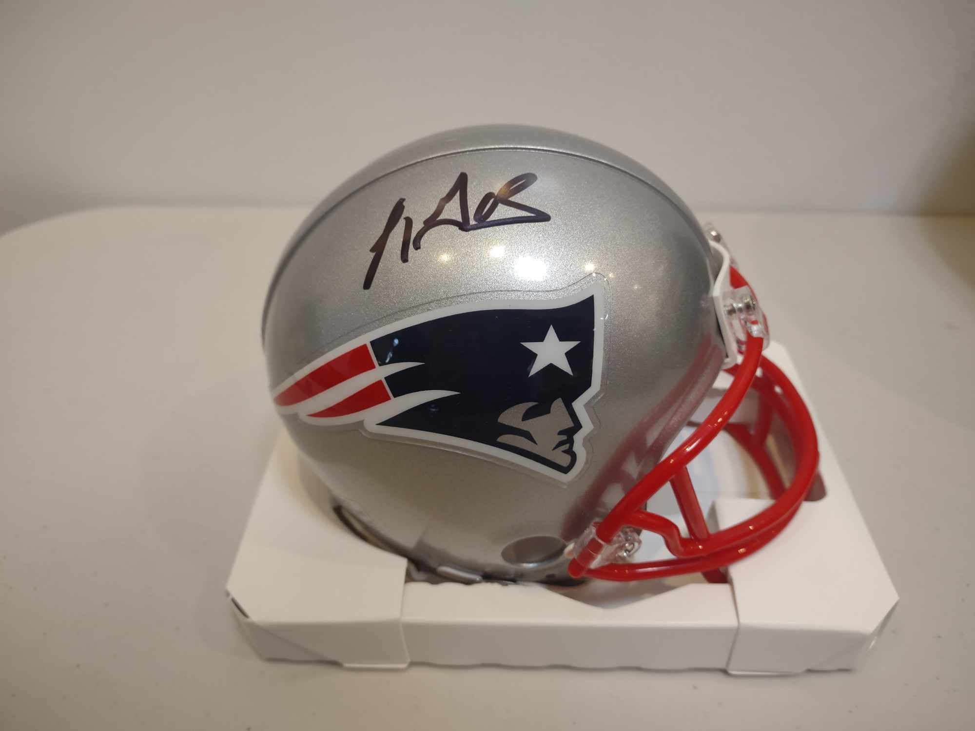 LeGarrette Blount New England Patriots Autographed Mini-Helmet - Sports Collectibles, Sports Memorabilia, Sports Fan Shop, Sports Gifts