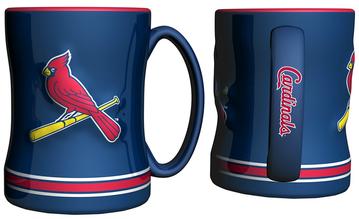 St. Louis Cardinals Logo Relief Coffee Mug - Sports Collectibles, Sports Memorabilia, Sports Fan Shop, Sports Gifts