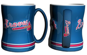 Atlanta Braves Logo Relief Coffee Mug - Sports Collectibles, Sports Memorabilia, Sports Fan Shop, Sports Gifts