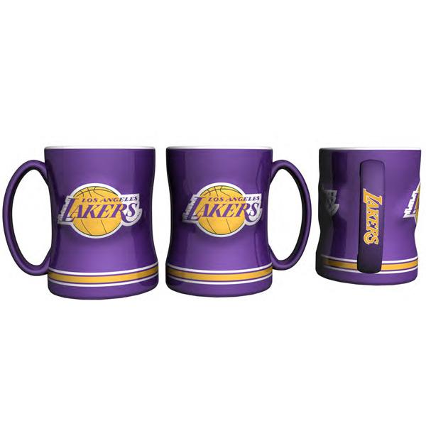 Los Angeles Lakers Logo Relief Coffee Mug - Sports Collectibles, Sports Memorabilia, Sports Fan Shop, Sports Gifts