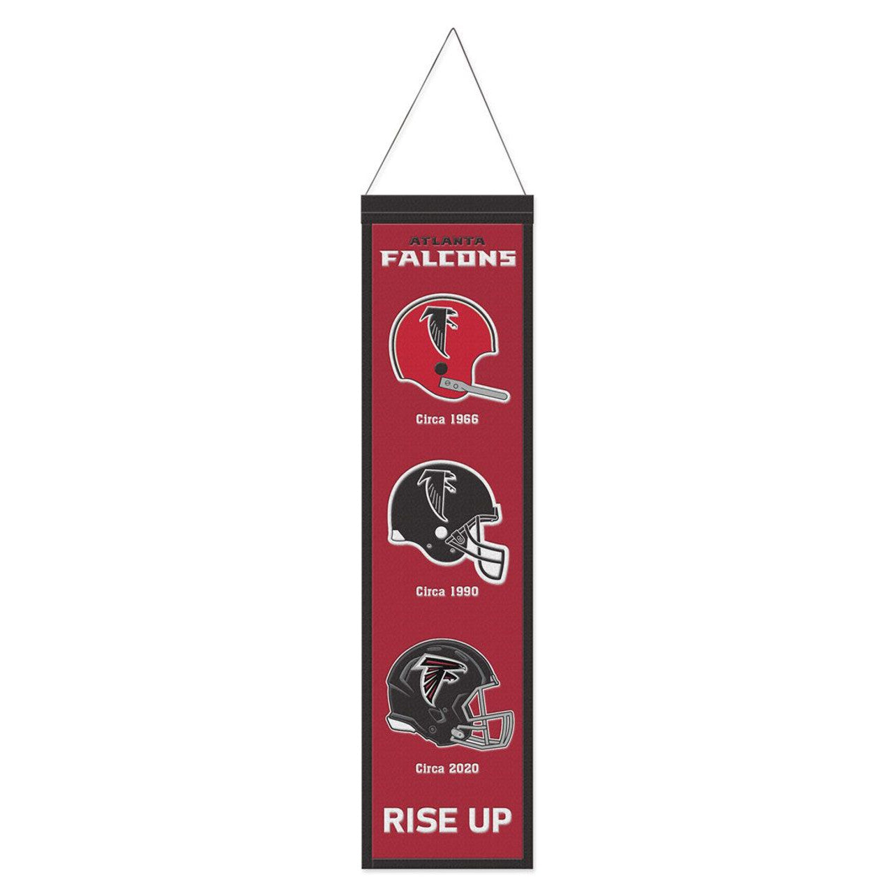 Atlanta Falcons Banner Wool 8x32 Heritage Evolution Design - Sports Collectibles, Sports Memorabilia, Sports Fan Shop, Sports Gifts
