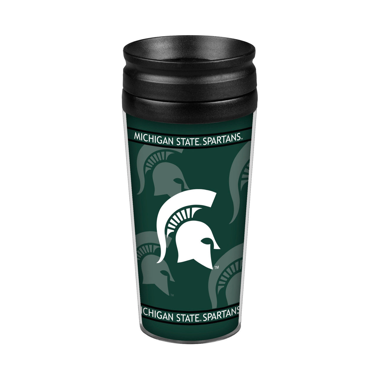Michigan State Spartans Travel Mug 14oz Full Wrap Style - Sports Collectibles, Sports Memorabilia, Sports Fan Shop, Sports Gifts