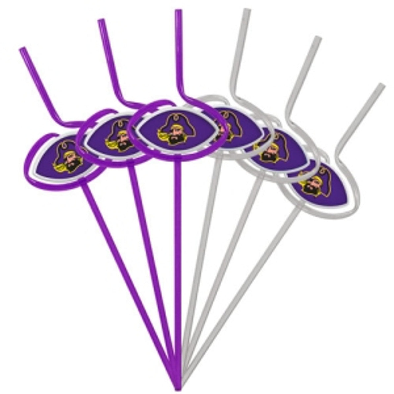 East Carolina Pirates Team Sipper Straws CO - Sports Collectibles, Sports Memorabilia, Sports Fan Shop, Sports Gifts