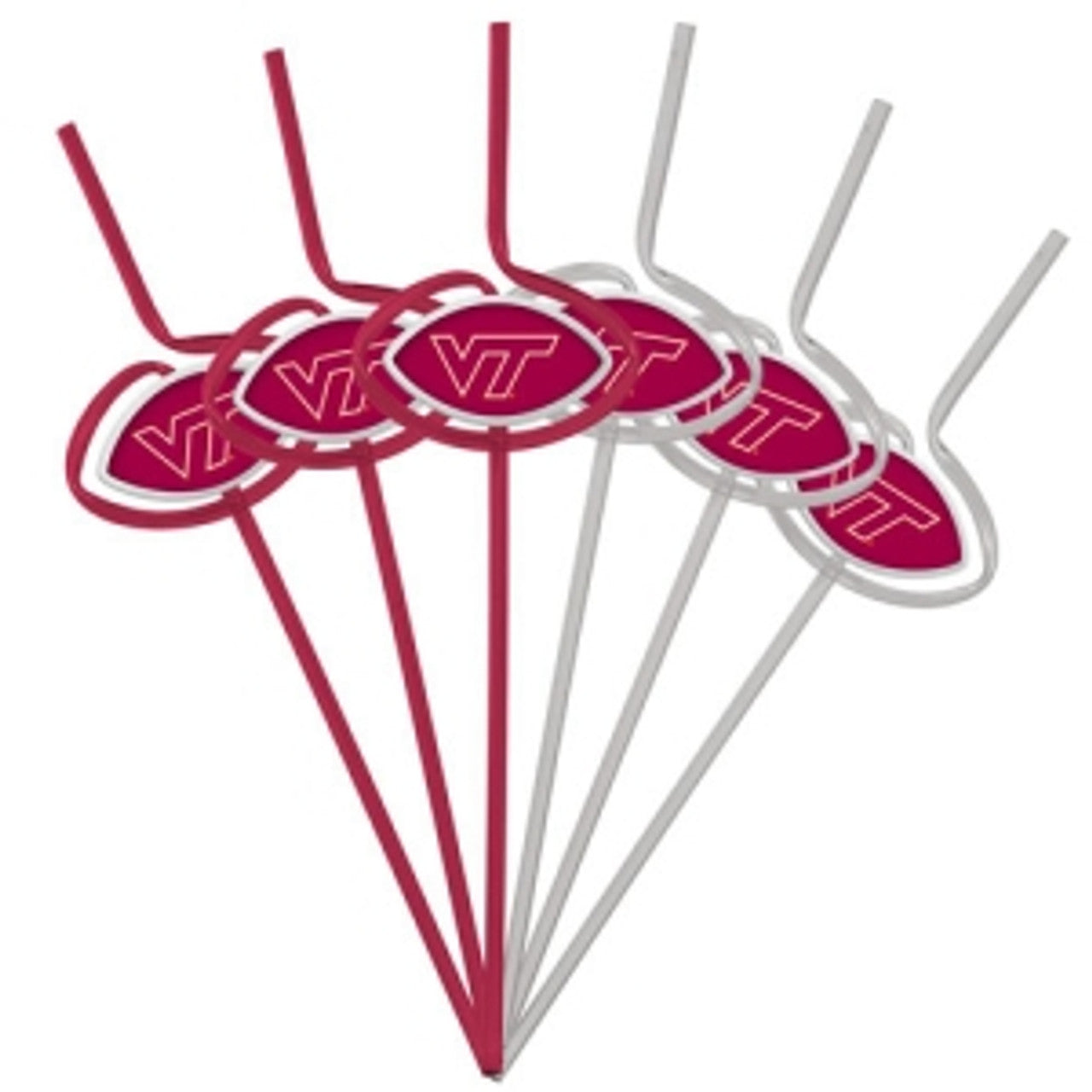 Virginia Tech Hokies Team Sipper Straws CO - Sports Collectibles, Sports Memorabilia, Sports Fan Shop, Sports Gifts