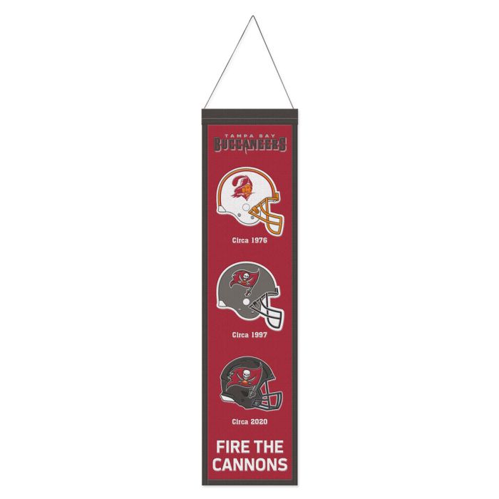 Tampa Bay Buccaneers Wool Banner 8" x 32" - Sports Collectibles, Sports Memorabilia, Sports Fan Shop, Sports Gifts
