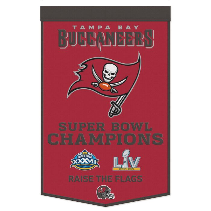 Tampa Bay Buccaneers Wool Banner 24" x 38" - Sports Collectibles, Sports Memorabilia, Sports Fan Shop, Sports Gifts