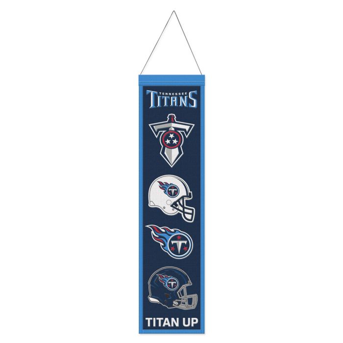 Tennessee Titans Wool Banner 8" x 32" - Sports Collectibles, Sports Memorabilia, Sports Fan Shop, Sports Gifts
