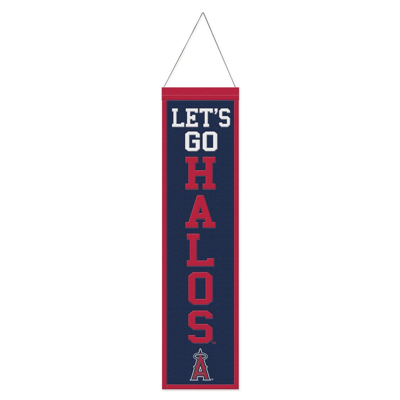 Los Angeles Angels Banner Wool 8x32 Heritage Slogan Design - Special Order - Sports Collectibles, Sports Memorabilia, Sports Fan Shop, Sports Gifts
