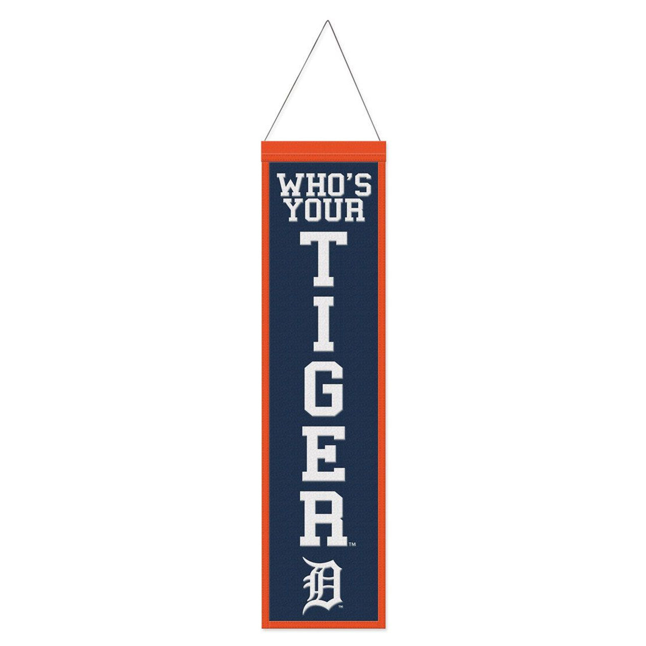 Detroit Tigers Banner Wool 8x32 Heritage Slogan Design - Special Order - Sports Collectibles, Sports Memorabilia, Sports Fan Shop, Sports Gifts