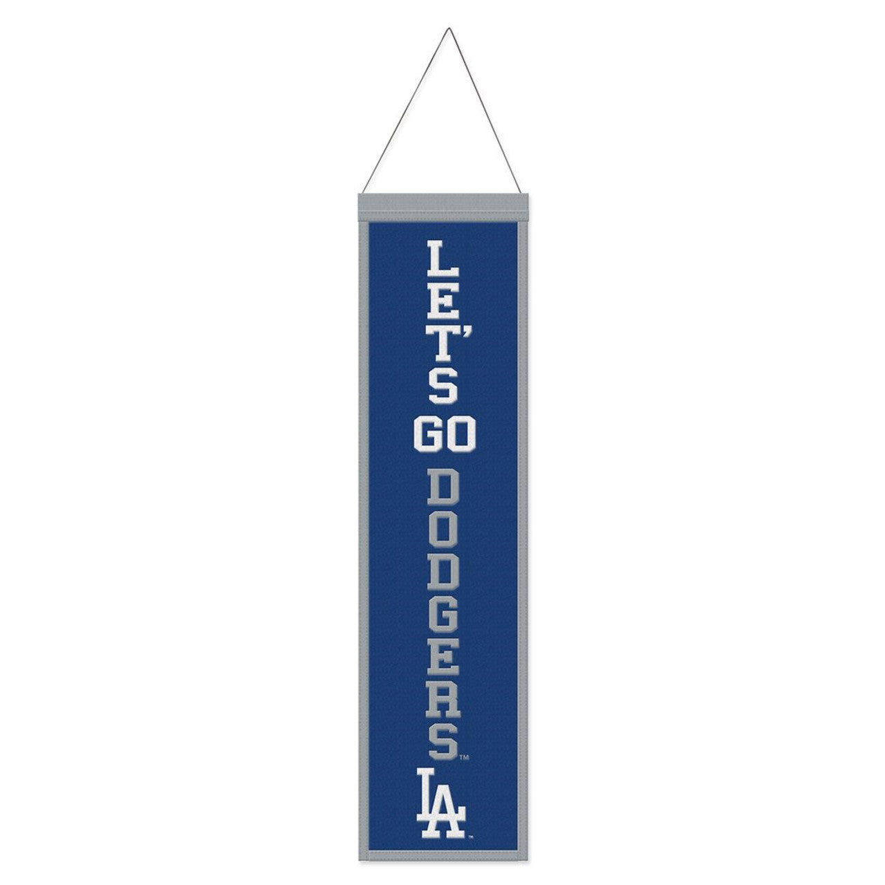 Los Angeles Dodgers Banner Wool 8x32 Heritage Slogan Design - Special Order - Sports Collectibles, Sports Memorabilia, Sports Fan Shop, Sports Gifts