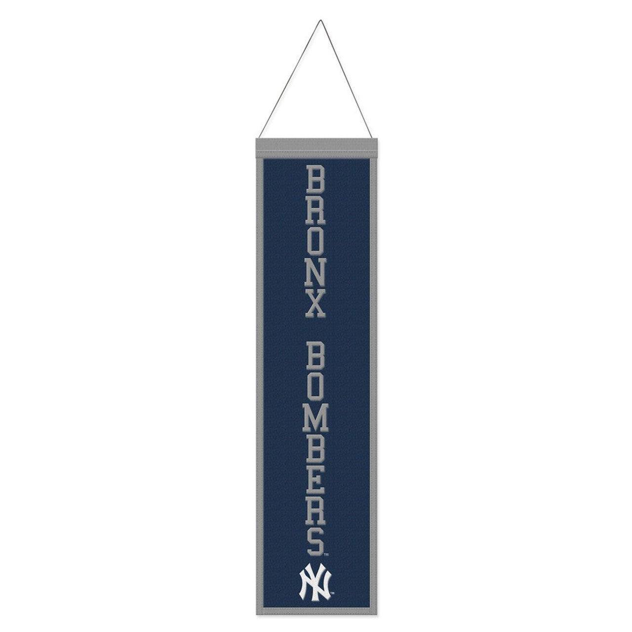 New York Yankees Banner Wool 8x32 Heritage Slogan Design - Special Order - Sports Collectibles, Sports Memorabilia, Sports Fan Shop, Sports Gifts