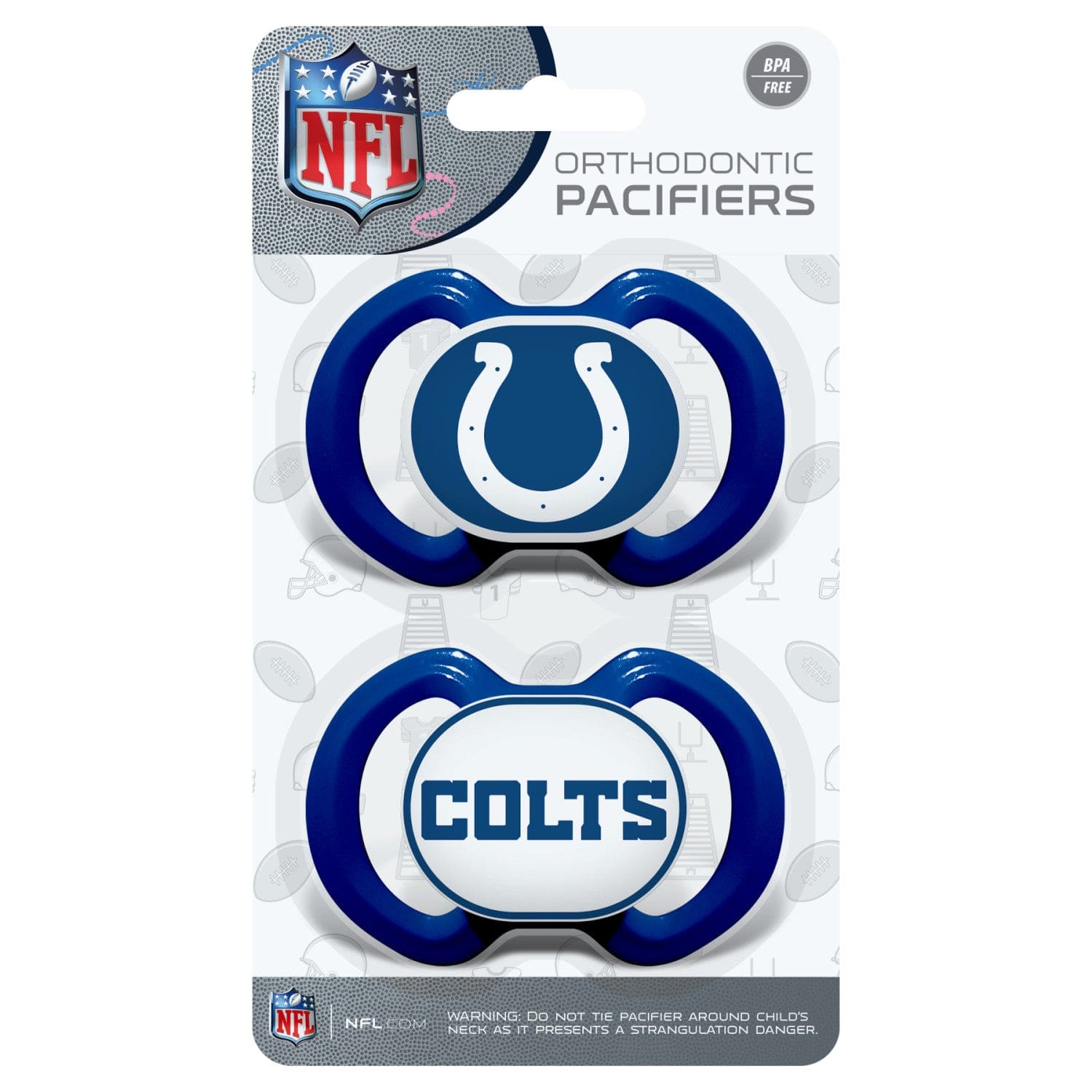 Indianapolis Colts Pacifier 2-Pack - Perfect for Little Fans