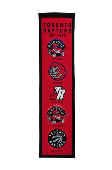 Toronto Raptors Basketball NBA Heritage Banner - Sports Collectibles, Sports Memorabilia, Sports Fan Shop, Sports Gifts