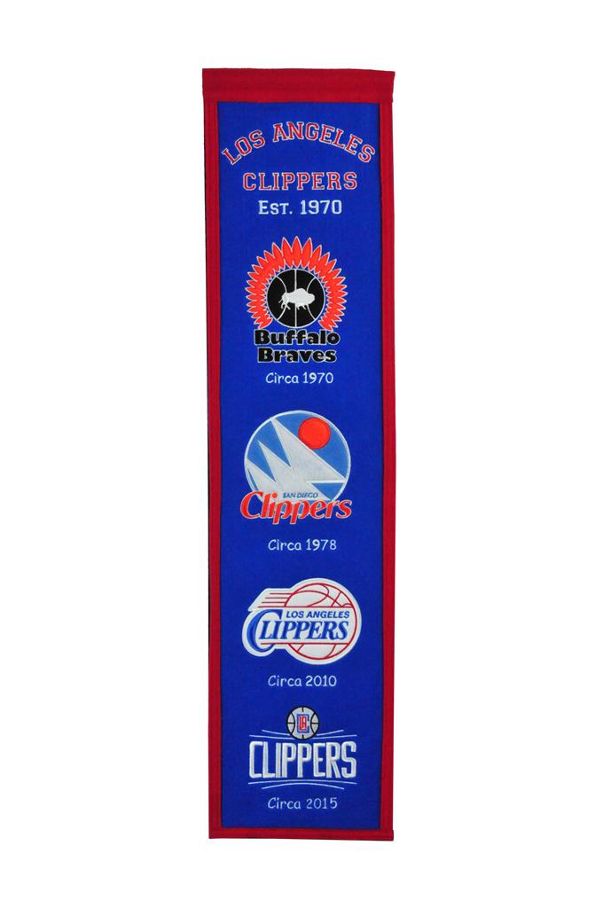 Los Angeles Clippers NBA Basketball Heritage Banner - Sports Collectibles, Sports Memorabilia, Sports Fan Shop, Sports Gifts