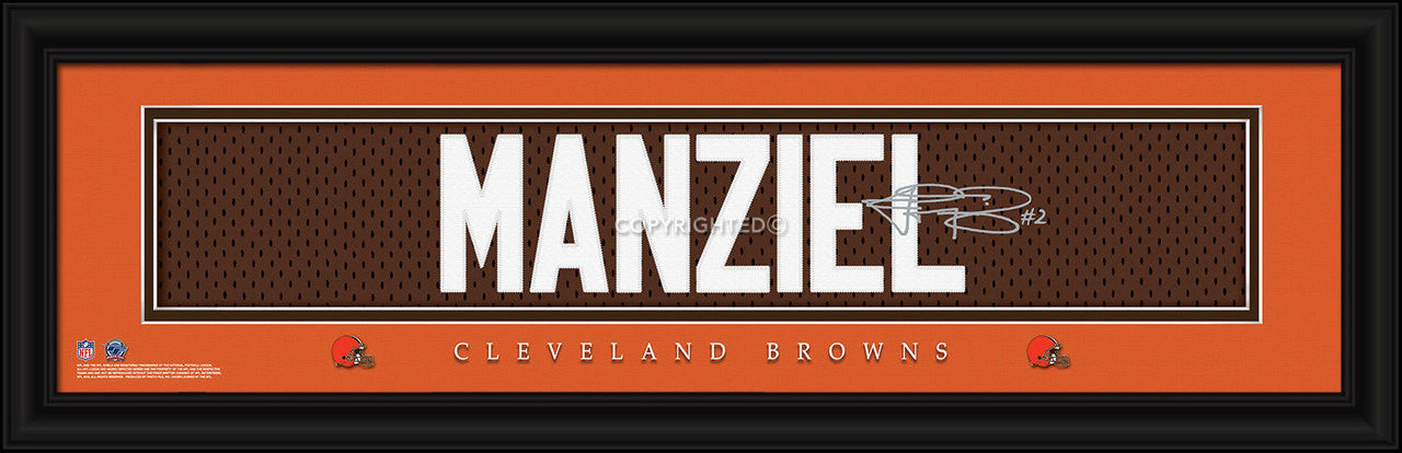 Cleveland Browns Print 8x24 Signature Style Johnny Manziel - Sports Collectibles, Sports Memorabilia, Sports Fan Shop, Sports Gifts