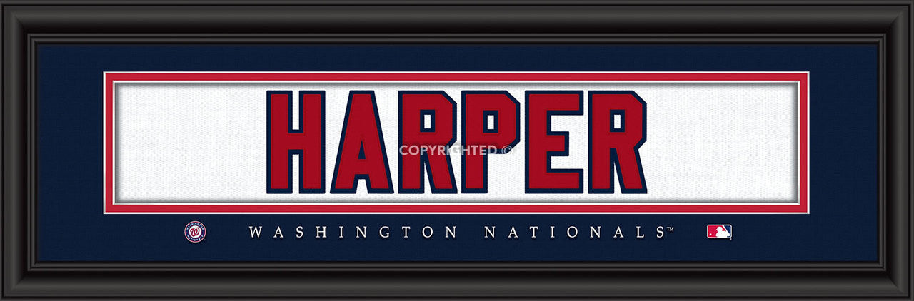 Washington Nationals Bryce Harper Print - Signature 8"x24" - Sports Collectibles, Sports Memorabilia, Sports Fan Shop, Sports Gifts