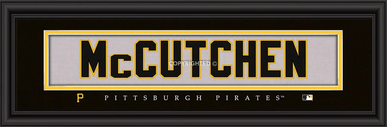 Pittsburgh Pirates Andrew McCutchen Print - Signature 8"x24" (CDG) - 757 Sports Collectibles