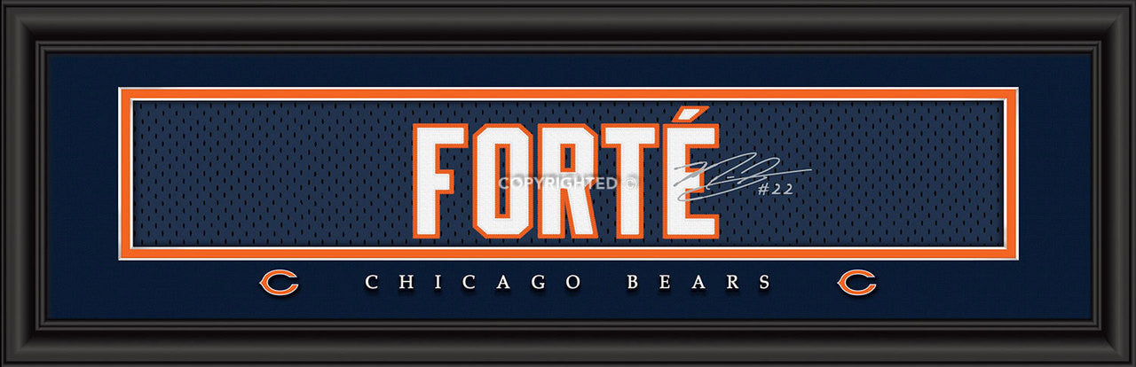 Chicago Bears Print 8x24 Signature Style Matt Forte - Sports Collectibles, Sports Memorabilia, Sports Fan Shop, Sports Gifts