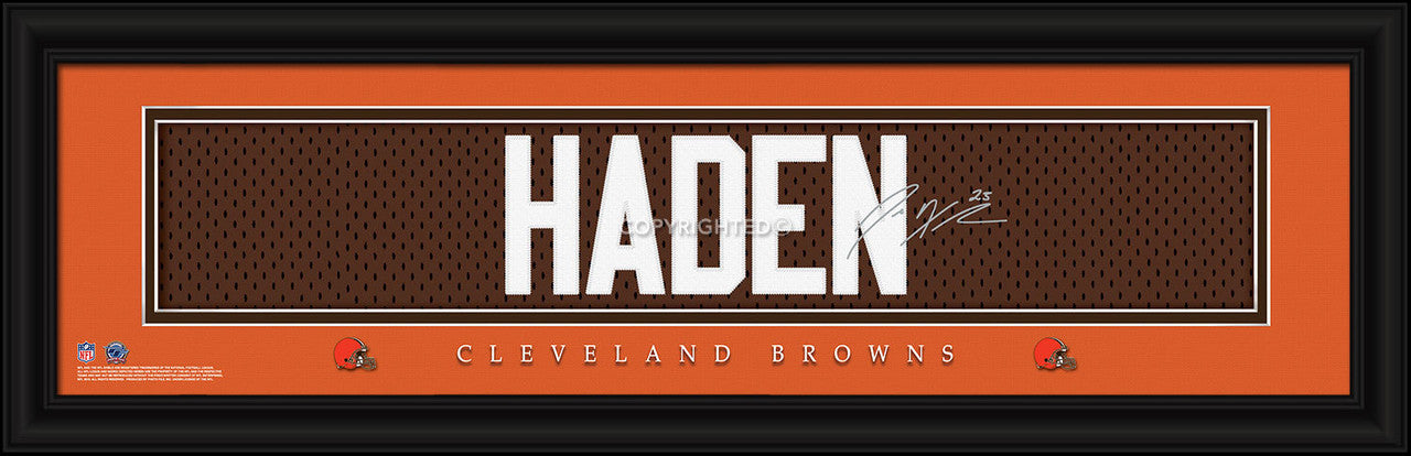 Cleveland Browns Print 8x24 Signature Style Joe Haden - Sports Collectibles, Sports Memorabilia, Sports Fan Shop, Sports Gifts