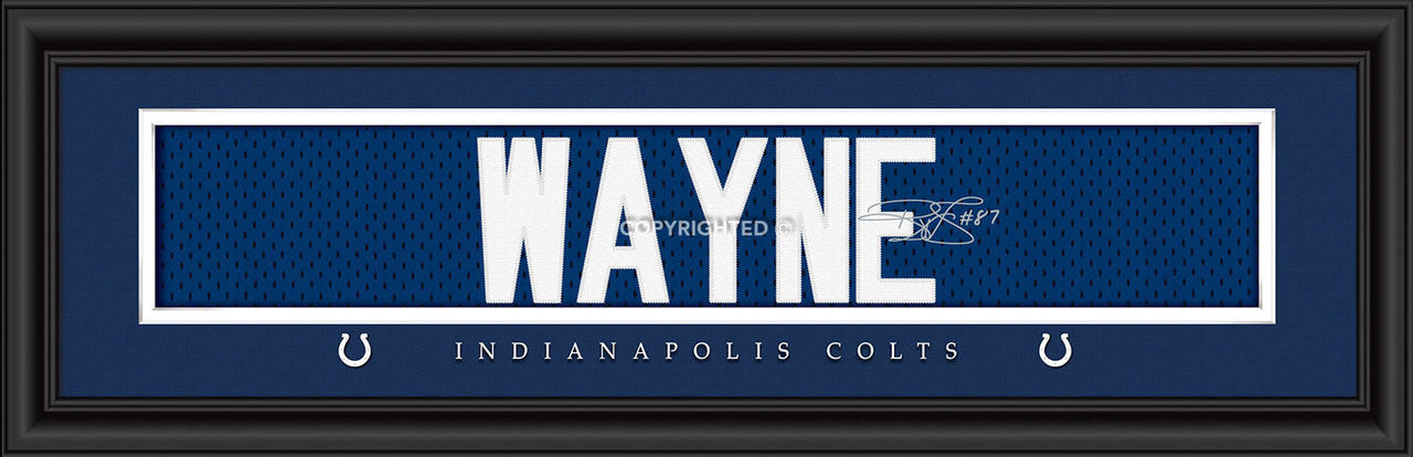 Indianapolis Colts Print 8x24 Signature Style Reggie Wayne - Sports Collectibles, Sports Memorabilia, Sports Fan Shop, Sports Gifts