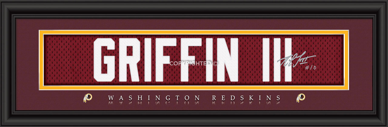 Washington Redskins Print 8x24 Signature Style Robert Griffin III - Sports Collectibles, Sports Memorabilia, Sports Fan Shop, Sports Gifts