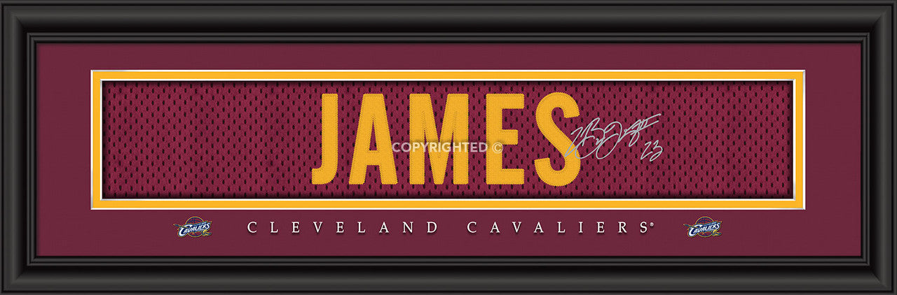 Cleveland Cavaliers Print 8x24 Signature Style LeBron James - Sports Collectibles, Sports Memorabilia, Sports Fan Shop, Sports Gifts