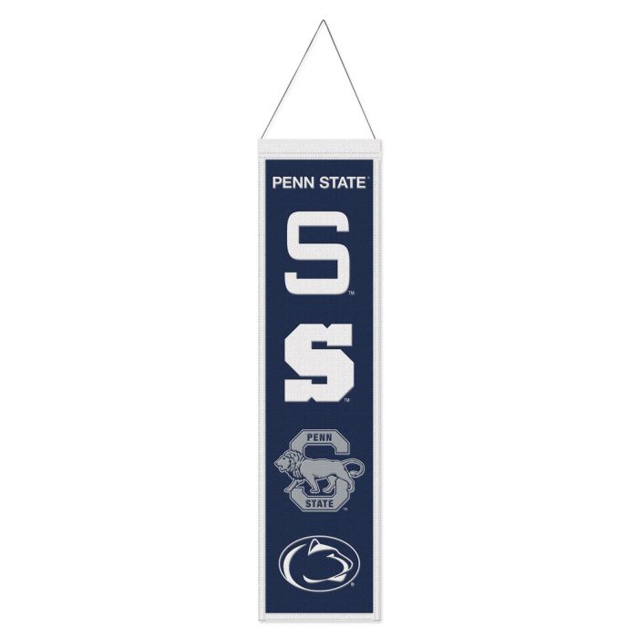 Penn State Nittany Lions /College Vault Evolution Wool Banner 8" x 32" - Sports Collectibles, Sports Memorabilia, Sports Fan Shop, Sports Gifts