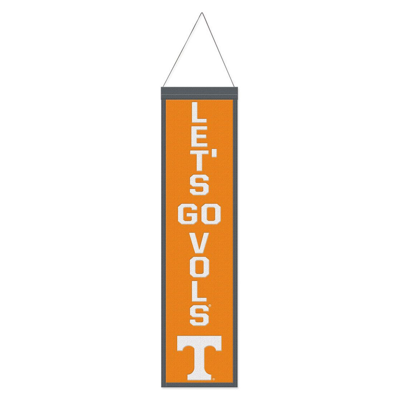 Tennessee Volunteers Banner Wool 8x32 Heritage Slogan Design - Special Order - Sports Collectibles, Sports Memorabilia, Sports Fan Shop, Sports Gifts