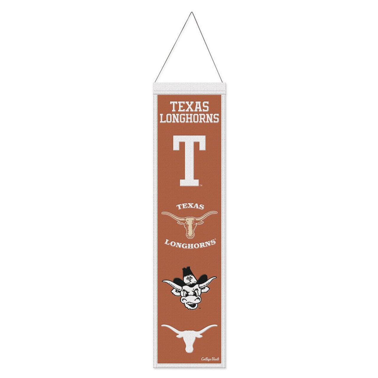 Texas Longhorns Banner Wool 8x32 Heritage Evolution Design - Sports Collectibles, Sports Memorabilia, Sports Fan Shop, Sports Gifts